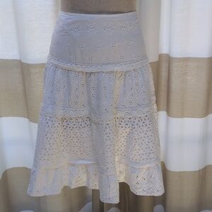 Polo Jeans Co. Ralph Lauren Eyelet Skirt
